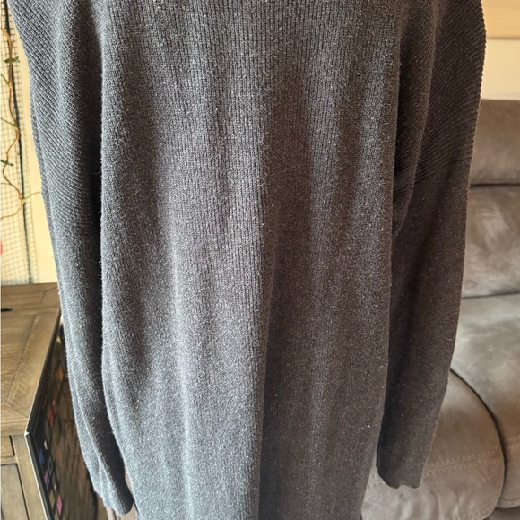 CAbi Charcoal Snuggle Pullover Ribbed Sweater- Medium - Picture 7 of 9